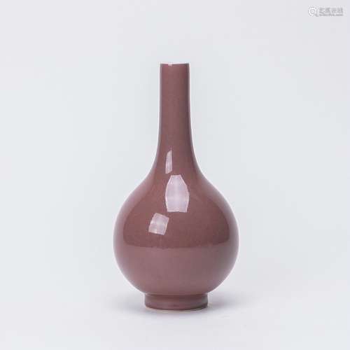 Chinese Red Glazed Porcelain Bottle