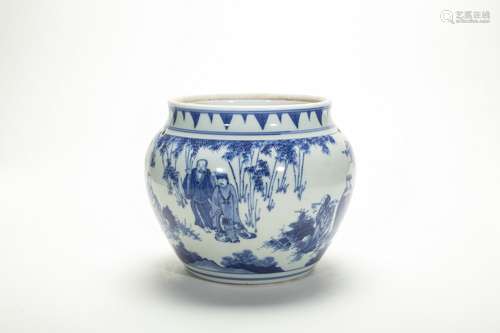 Chinese Blue And White Porcelain Jar