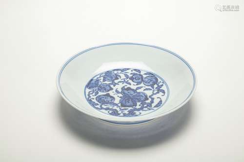 Chinese Blue And White Porcelain Plate