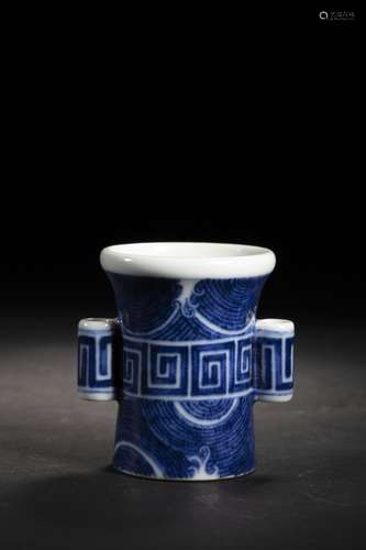 Chinese Blue And White Porcelain Hairpin