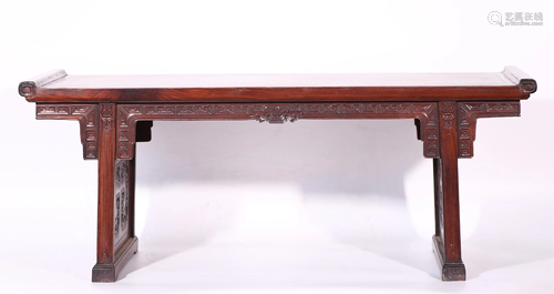 A CHINESE HUANGHUALI TABLE STAND