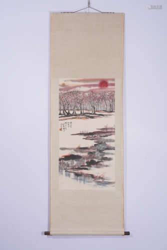 A Fang jizhong's landscape painting