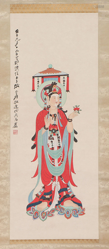 A CHINESE PAINTING OF BUDDHA