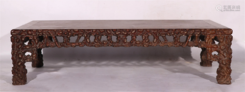 A CHINESE HUANGHUALI LOW TABLE