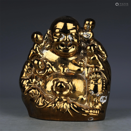 A CHINESE MAITREYA BUDDHA ORNAMENTS