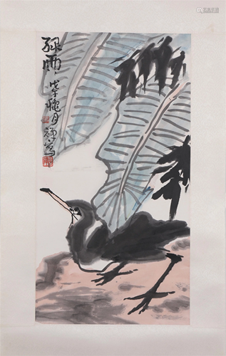 A CHINESE PAINTING OF BIRD