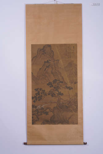 A Dong qichang's landscape painting