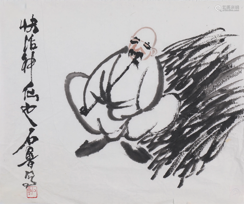 A CHINESE PAINTING OF FIGURE STORY