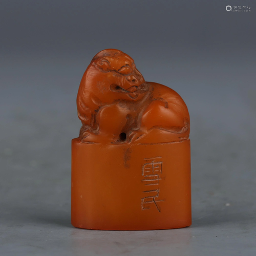 A CHINESE SOAP STONE SEAL