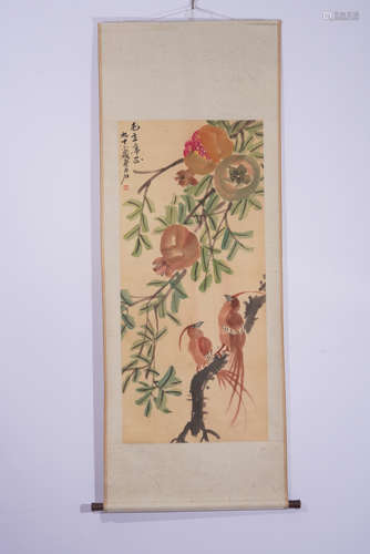 A Qi baishi's painting