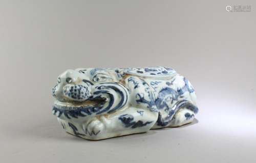 Chinese blue & White Porcelain Pillow