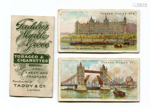 A set of 25 Taddy 'Thames Series' cigarette cards circa 1903...