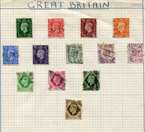 An accumulation of world stamps in six albums and loose in p...