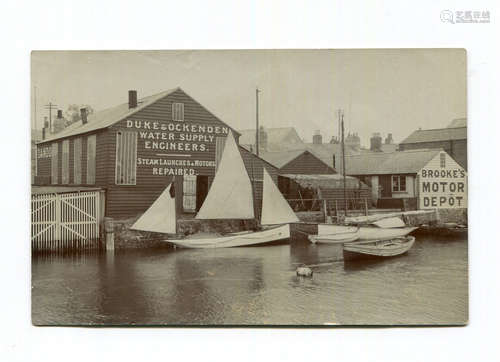 An album containing approximately 95 postcards of social his...