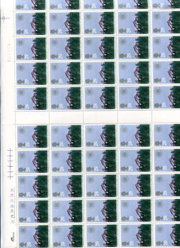 A quantity of Great Britain stamps in sheets mostly 1980s (h...