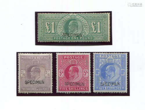 A Great Britain 1902 Edward VII stamp, 2 shillings 6d, 5 shi...