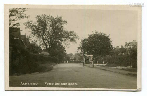 A collection of 14 postcards of Ashford, Middlesex, the majo...