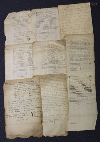 LEGAL DOCUMENTS. A collection of legal documents, the majori...