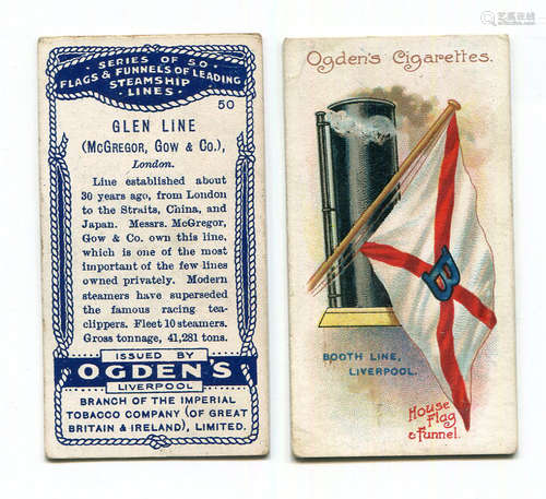 A collection of cigarette cards in six albums, a set of 50 O...