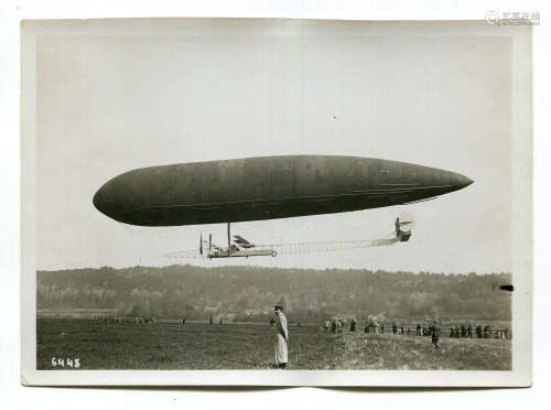 PHOTOGRAPHS. A group of twelve photographs of airships and e...
