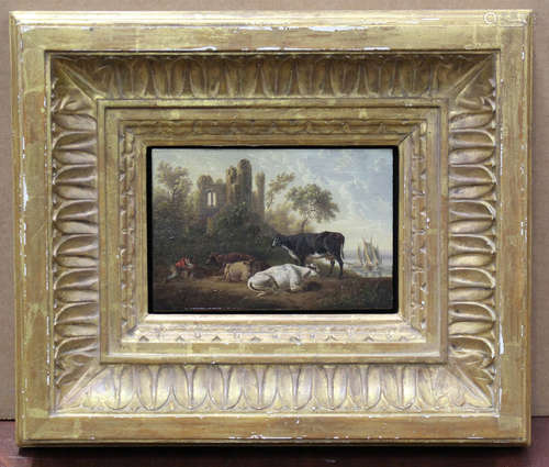 Follower of Karel Dujardin - Cattle and Herdsman in a Landsc...