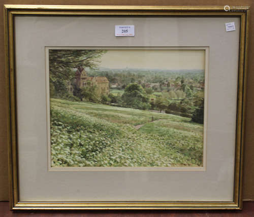 Noel Shepherdson - Extensive Landscape with Figure and Build...