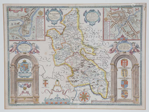 John Speed - 'Buckingham both Shyre and Shire Town Describ',...