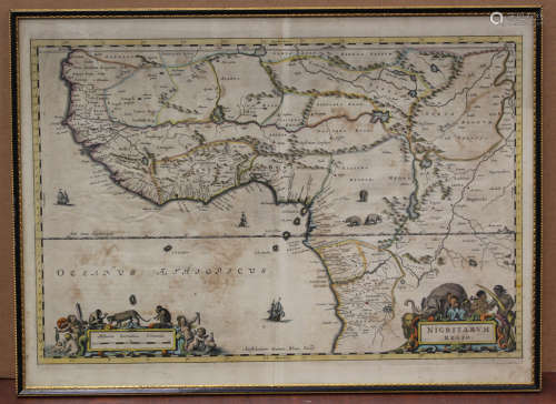 Johannes Blaeu - 'Nigritarum Regio' (Map of Western Africa),...