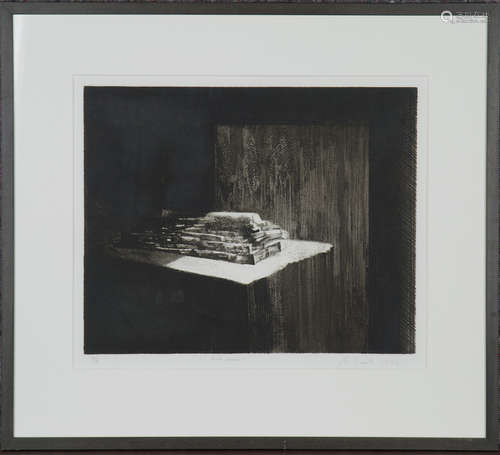 Michael Sandle - 'Rock Monument', etching with aquatint, sig...