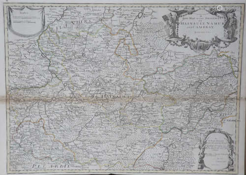 After John Senex - 'A New Map of the Provinces of Hainault, ...