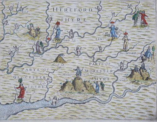 William Hole - 'Herefordshyre' (Map of the County), engravin...