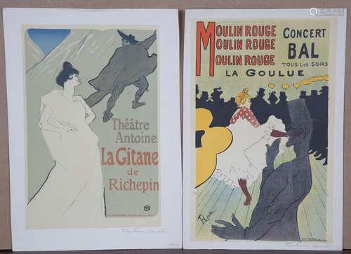 Henri de Toulouse-Lautrec - 'Moulin Rouge: La Goulue', colou...