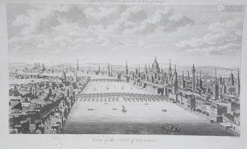 Eastgate - 'View of the City of London', 18th century engrav...