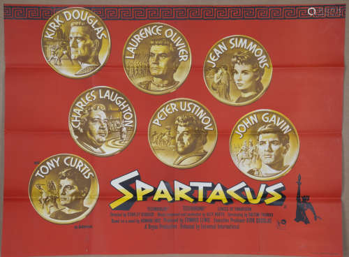 Saul Bass - 'Spartacus' (British Quad Film Poster), offset l...