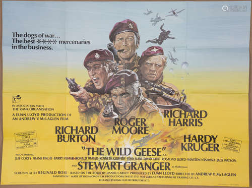 Arnaldo Putzu - 'The Wild Geese' (British Quad Film Poster),...