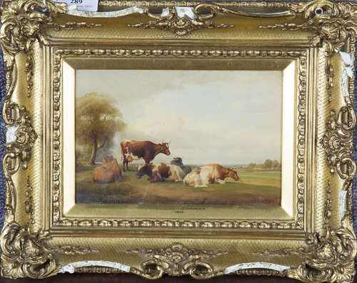 Follower of Thomas Sidney Cooper - Cattle in a Landscape, oi...