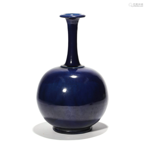 Porcelain Blue-Glazed Vase