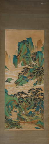 A Scroll Painting by Qiu Ying