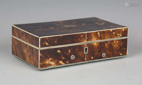 An early 19th century Palais Royal tortoiseshell nécessaire ...