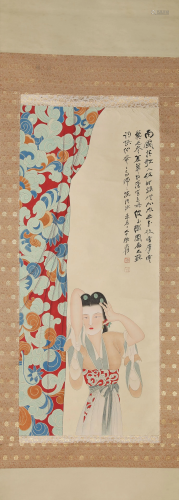A Scroll Painting by Zhang Da Qian
