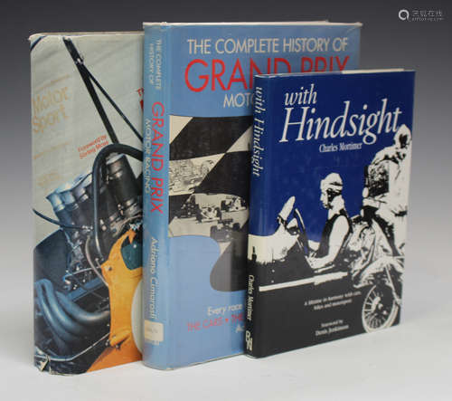 A collection of mainly motor racing related books, including...