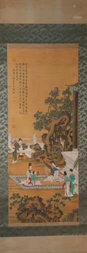 A Scroll Painting by Qiu Ying