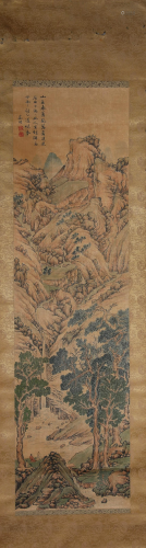 A Scroll Painting by Wen Zheng Ming