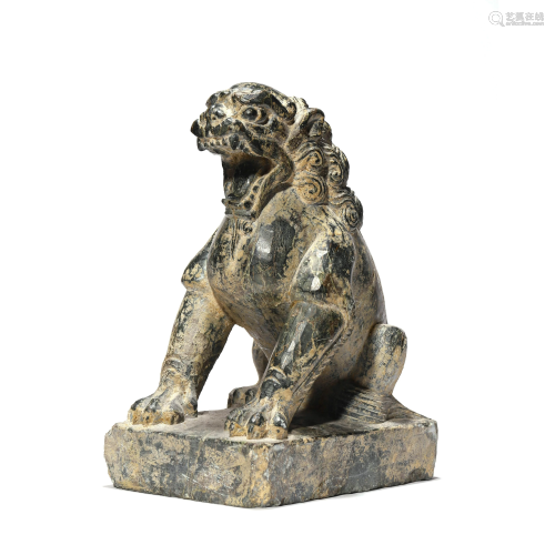 A Stone Lion Statue