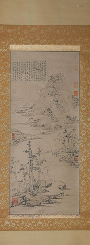 A Scroll Painting by Ni Zan