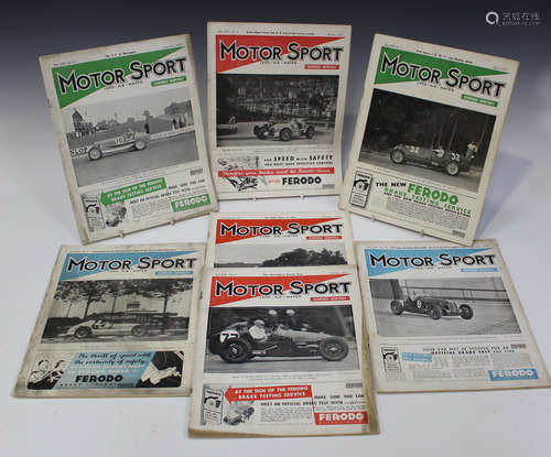 A group of 1937 and 1938 'Motor Sport' magazines, comprising...