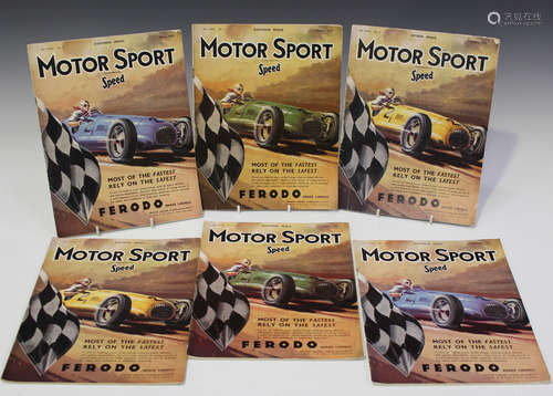 A group of 1950s-1980s 'Motor Sport' magazines, the majority...