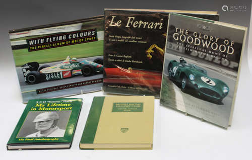 A quantity of motoring books, including a limited edition BR...