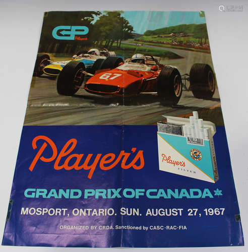 A group of five 1960s Grand Prix advertising posters, compri...