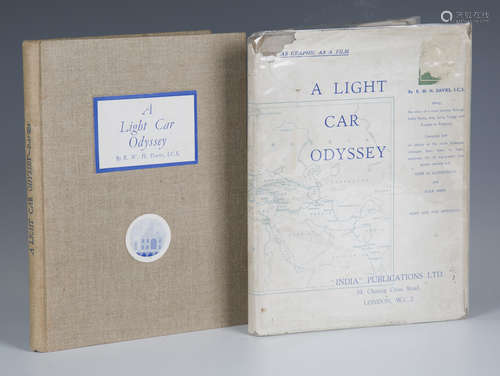 Two copies of 'A Light Car Odyssey' by R.W.H. Davies, publis...